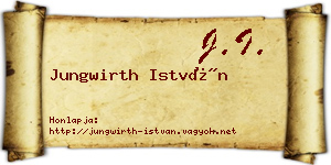 Jungwirth István névjegykártya