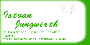 istvan jungwirth business card